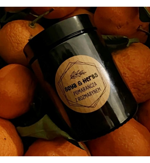 Świeca zapachowa Pomarańcza z rozmarynem 120ml