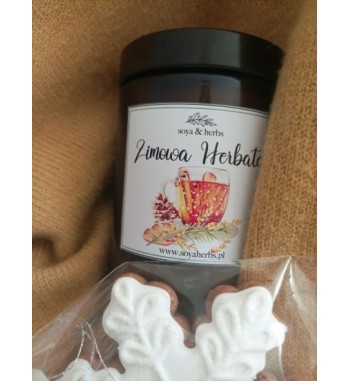 Świeca świąteczna zapachowa Zimowa Herbata 180ml