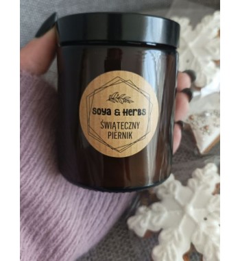 Świeca świąteczna zapachowa Świąteczny piernik 180ml